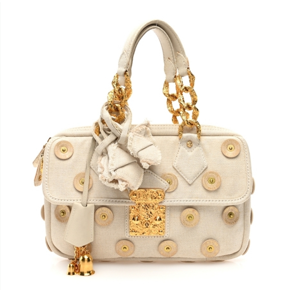 Louis Vuitton Cream Gold Panema Tinkerbell Shoulder Bag